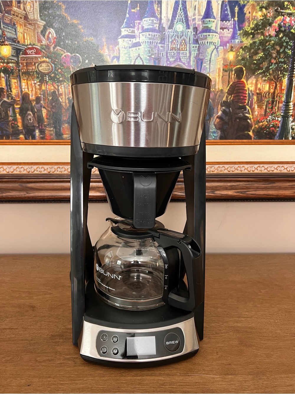Bunn HB Heat N Brew 10 Cup Programmable Coffee Maker Stainless Black